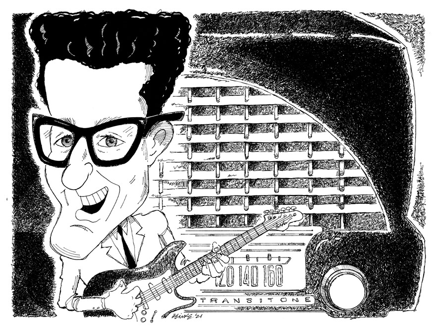 Buddy Holly illustration