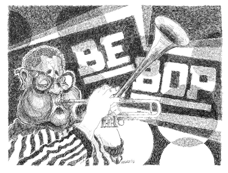 Dizzy gillespie illustration