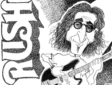 Geddy Lee illustration