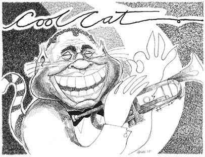 Louis Armstrong illustration