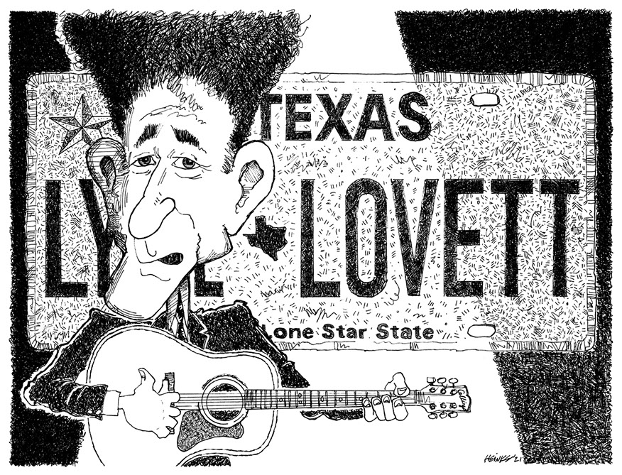Lyle Lovett illustration