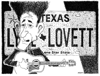 Lyle Lovett illustration