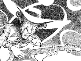 Stevie Ray Vaughan illustration